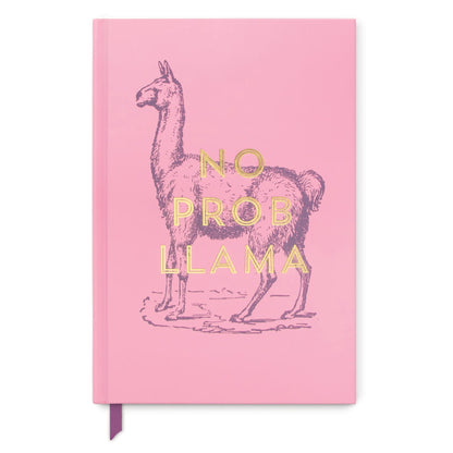 No Prob Llama - Vintage Sass Hardcover Journal